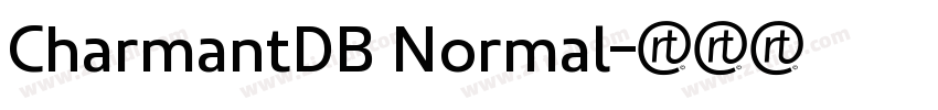 CharmantDB Normal字体转换